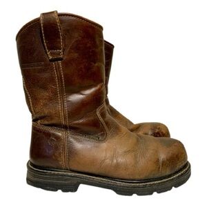 Wolverine Raider Steel Toe Leather Work Boots #10108 Size 8.5 E